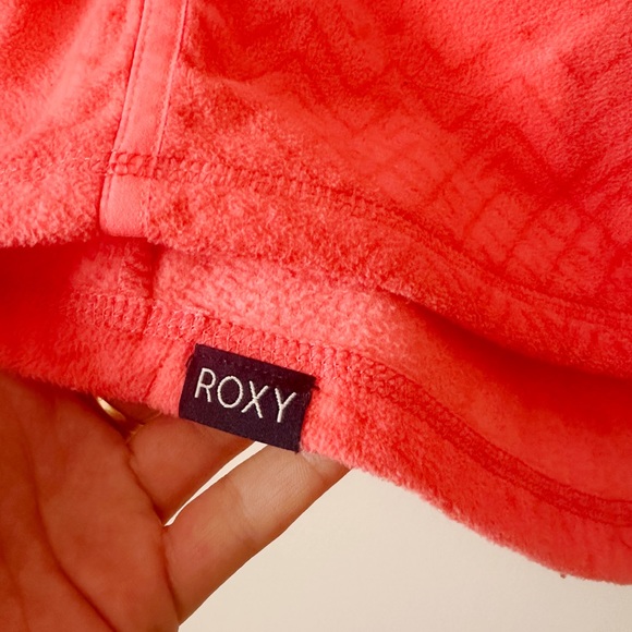 Roxy Cascade Fleece Neon Grapefruit half zip ski - Picture 5 of 10